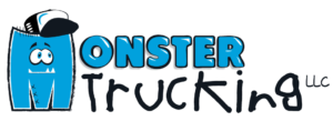 monster trucking logo, transportation services